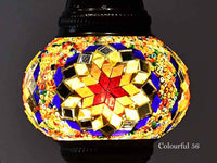 Turkish Mosaic Glass Shade Patterns and Colours Lighting Sydney Grand Bazaar Colourful 56 