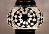 Turkish Mosaic Glass Shade Patterns and Colours Lighting Sydney Grand Bazaar Clear Black 