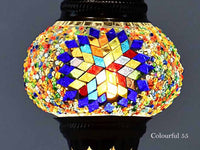 Turkish Mosaic Glass Shade Patterns and Colours Lighting Sydney Grand Bazaar Colourful 55 