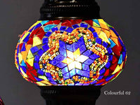 Turkish Mosaic Glass Shade Patterns and Colours Lighting Sydney Grand Bazaar Colourful 62 