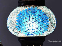 Turkish Mosaic Glass Shade Patterns and Colours Lighting Sydney Grand Bazaar Turquoise 03 
