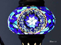 Turkish Mosaic Glass Shade Patterns and Colours Lighting Sydney Grand Bazaar Blue 15 