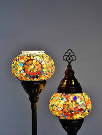 Turkish Mosaic Table Lamp Double X Small Colorful Circle Beads 1 Lighting Sydney Grand Bazaar 
