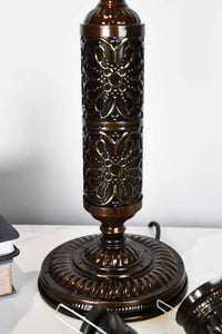 Turkish Mosaic Table Lamp Triple Medium Clear Black Star Lighting Sydney Grand Bazaar 