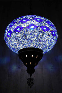 Turkish Pendant Light Blue Long Kilim B5 Lighting Sydney Grand Bazaar 