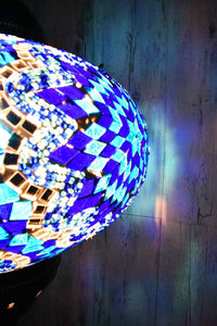 Turkish Pendant Light Blue Mosaic Star Circle B5 Lighting Sydney Grand Bazaar 