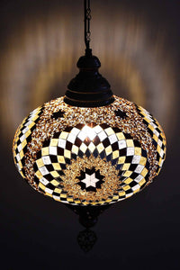 Turkish Pendant Light Brown Beads Star B5 Lighting Sydney Grand Bazaar 