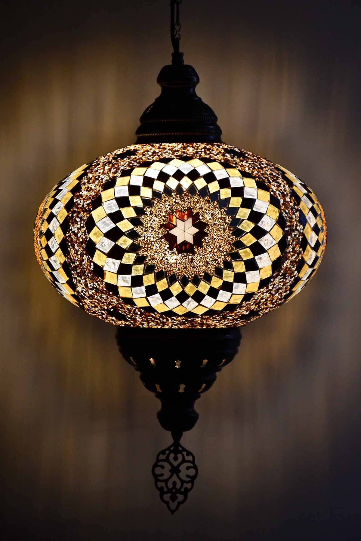 Turkish Pendant Light Brown Beads Star B5 Lighting Sydney Grand Bazaar 