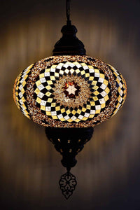Turkish Pendant Light Brown Beads Star B5 Lighting Sydney Grand Bazaar 