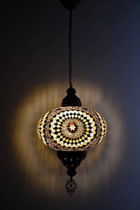 Turkish Pendant Light Brown Beads Star B5 Lighting Sydney Grand Bazaar 