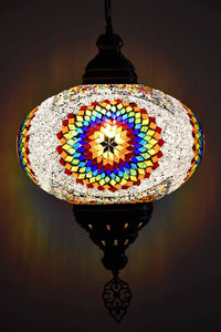 Turkish Pendant Light Clear Beads Rainbow Star B5 Lighting Sydney Grand Bazaar 