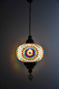 Turkish Pendant Light Clear Beads Rainbow Star B5 Lighting Sydney Grand Bazaar 
