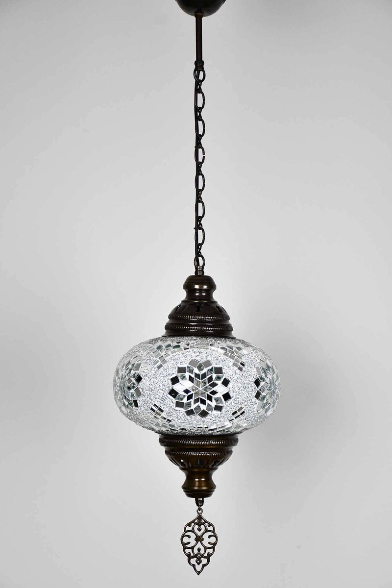 Turkish Pendant Light Clear White Beads Arch Star B4 Lighting Sydney Grand Bazaar 