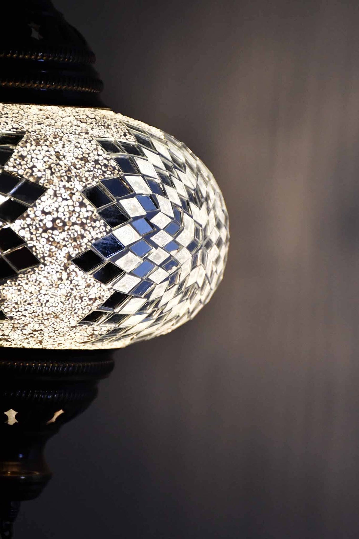 Turkish Pendant Light Clear White Beads Large Star B4 Lighting Sydney Grand Bazaar 