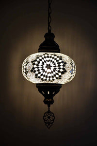 Turkish Pendant Light Clear White Beads Large Star B4 Lighting Sydney Grand Bazaar 