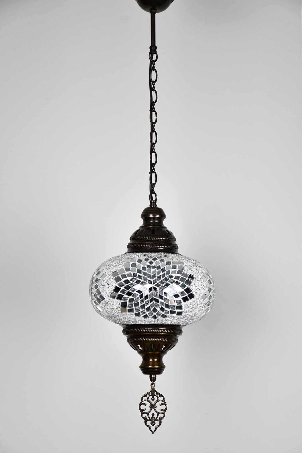 Turkish Pendant Light Clear White Beads Large Star B4 Lighting Sydney Grand Bazaar 