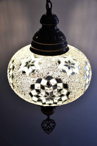 Turkish Pendant Light Clear White Beads Stars B4 Lighting Sydney Grand Bazaar 
