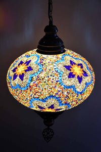 Turkish Pendant Light Colorful Beads Multi Flower B5 Lighting Sydney Grand Bazaar 