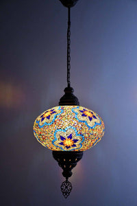 Turkish Pendant Light Colorful Beads Multi Flower B5 Lighting Sydney Grand Bazaar 