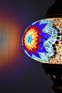 Turkish Pendant Light Colourful Beads Blue Flower B4 Lighting Sydney Grand Bazaar 