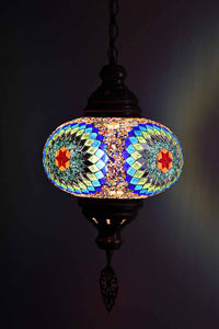 Turkish Pendant Light Colourful Beads Green Blue Star B4 Lighting Sydney Grand Bazaar 