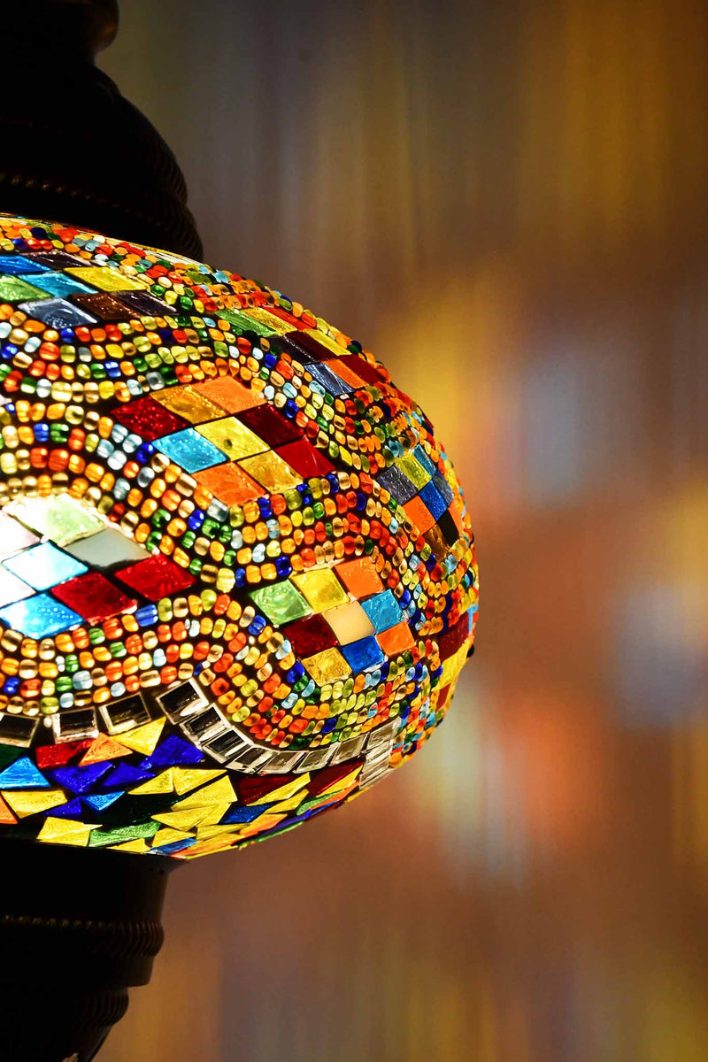 Turkish Pendant Light Colourful Kilim Beads B4 Lighting Sydney Grand Bazaar 
