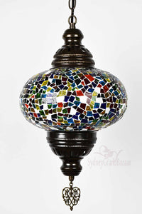 Turkish Pendant Light Colourful Mosaic B4 Lighting Sydney Grand Bazaar 