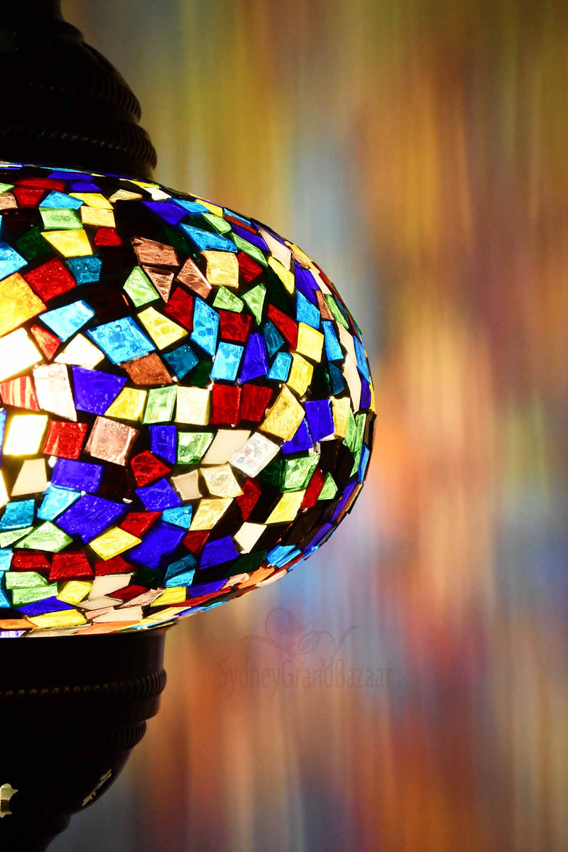 Turkish Pendant Light Colourful Mosaic B4 Lighting Sydney Grand Bazaar 