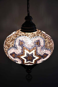 Turkish Pendant Light Maroon Purple Beads Star B5 Lighting Sydney Grand Bazaar 