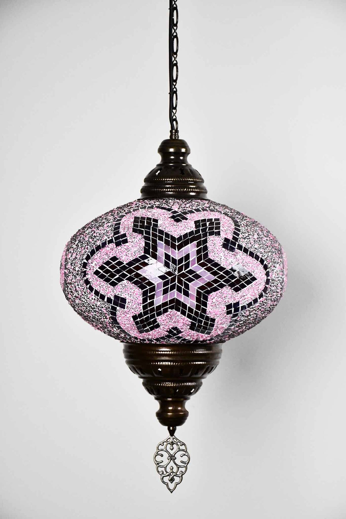 Turkish Pendant Light Maroon Purple Beads Star B5 Lighting Sydney Grand Bazaar 