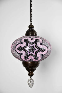 Turkish Pendant Light Maroon Purple Beads Star B5 Lighting Sydney Grand Bazaar 