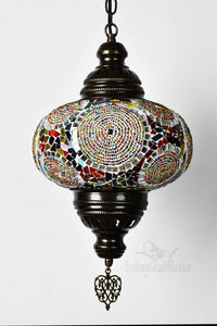 Turkish Pendant Light Multi Circle Colorful Beads B4 Lighting Sydney Grand Bazaar 