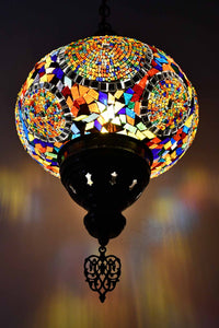 Turkish Pendant Light Multi Circle Colorful Beads B4 Lighting Sydney Grand Bazaar 