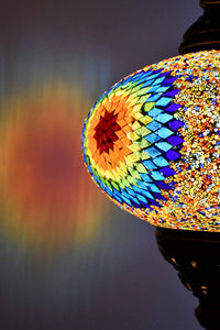 Turkish Pendant Light Multicolour Beads Rainbow Star B5 Lighting Sydney Grand Bazaar 