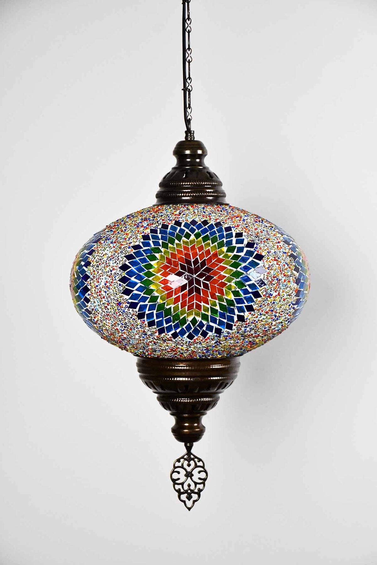 Turkish Pendant Light Multicolour Beads Rainbow Star B5 Lighting Sydney Grand Bazaar 