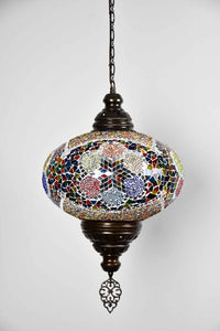 Turkish Pendant Light Multicolour Mosaic Flower B5 Lighting Sydney Grand Bazaar 