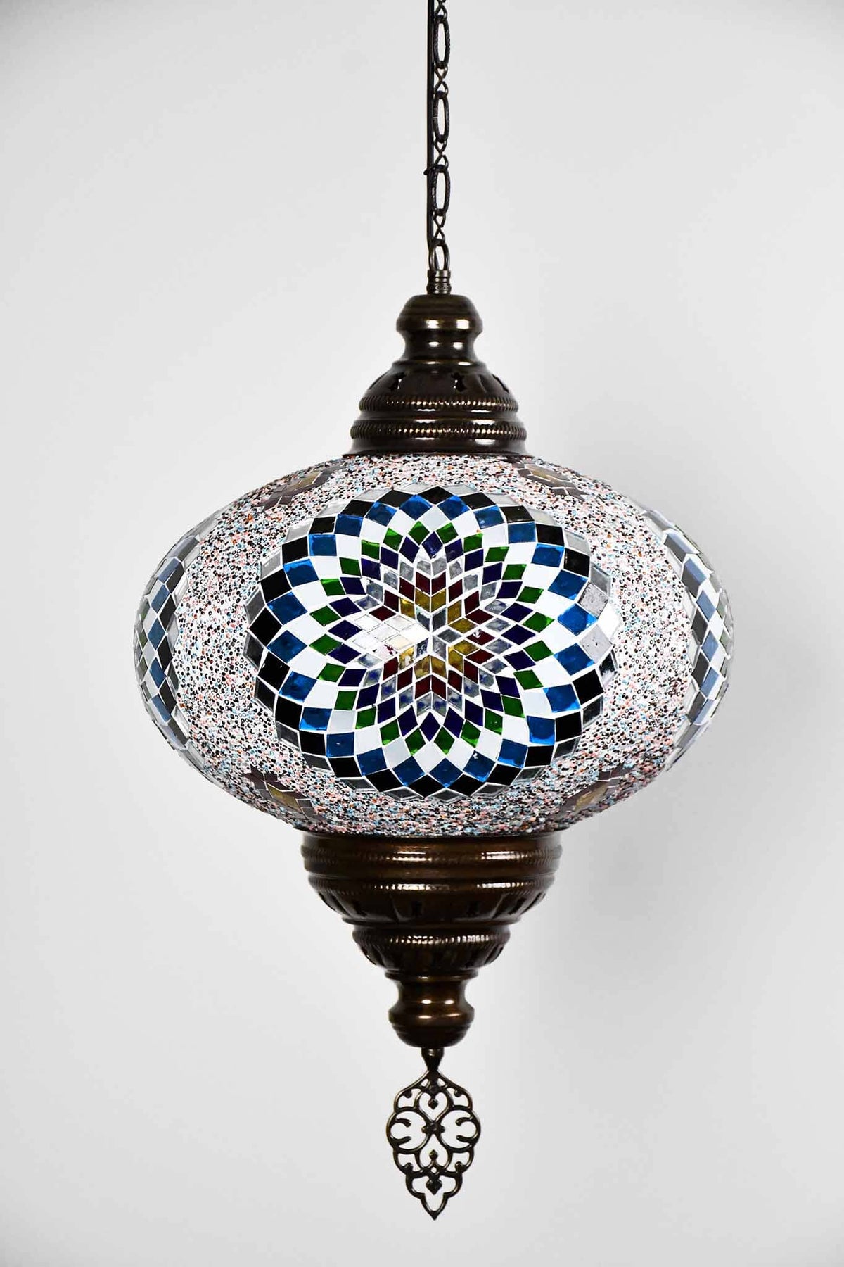 Turkish Pendant Light Multicolour Ocean Green Star B5 Lighting Sydney Grand Bazaar 