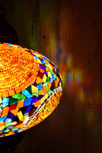 Turkish Pendant Light Multicoloured Circle Beads B5 Lighting Sydney Grand Bazaar 