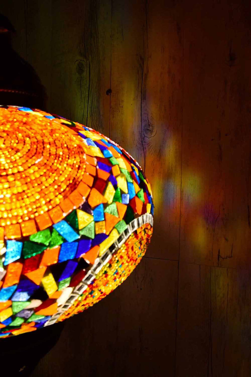 Turkish Pendant Light Multicoloured Circle Beads B5 Lighting Sydney Grand Bazaar 