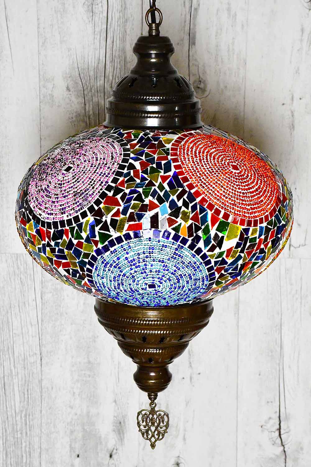 Turkish Pendant Light Multicoloured Circle Beads B5 Lighting Sydney Grand Bazaar 