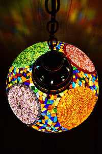 Turkish Pendant Light Multicoloured Circle Beads B5 Lighting Sydney Grand Bazaar 