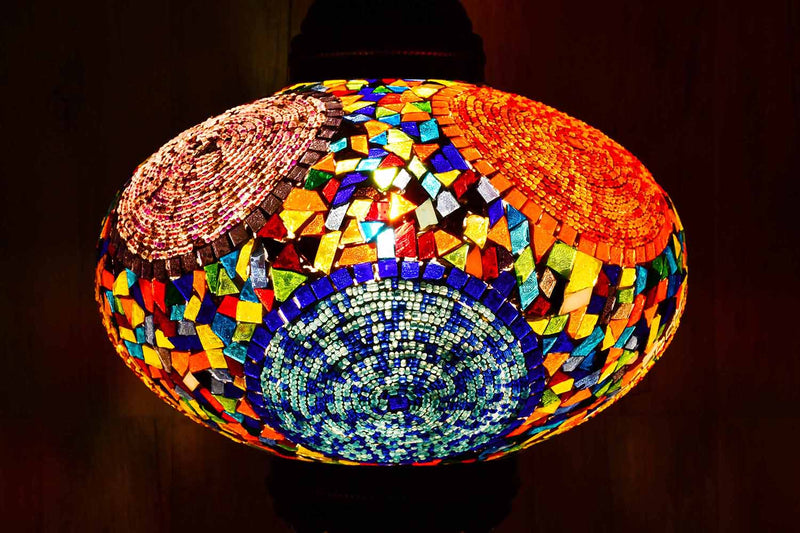 Turkish Pendant Light Multicoloured Circle Beads B5 Lighting Sydney Grand Bazaar 