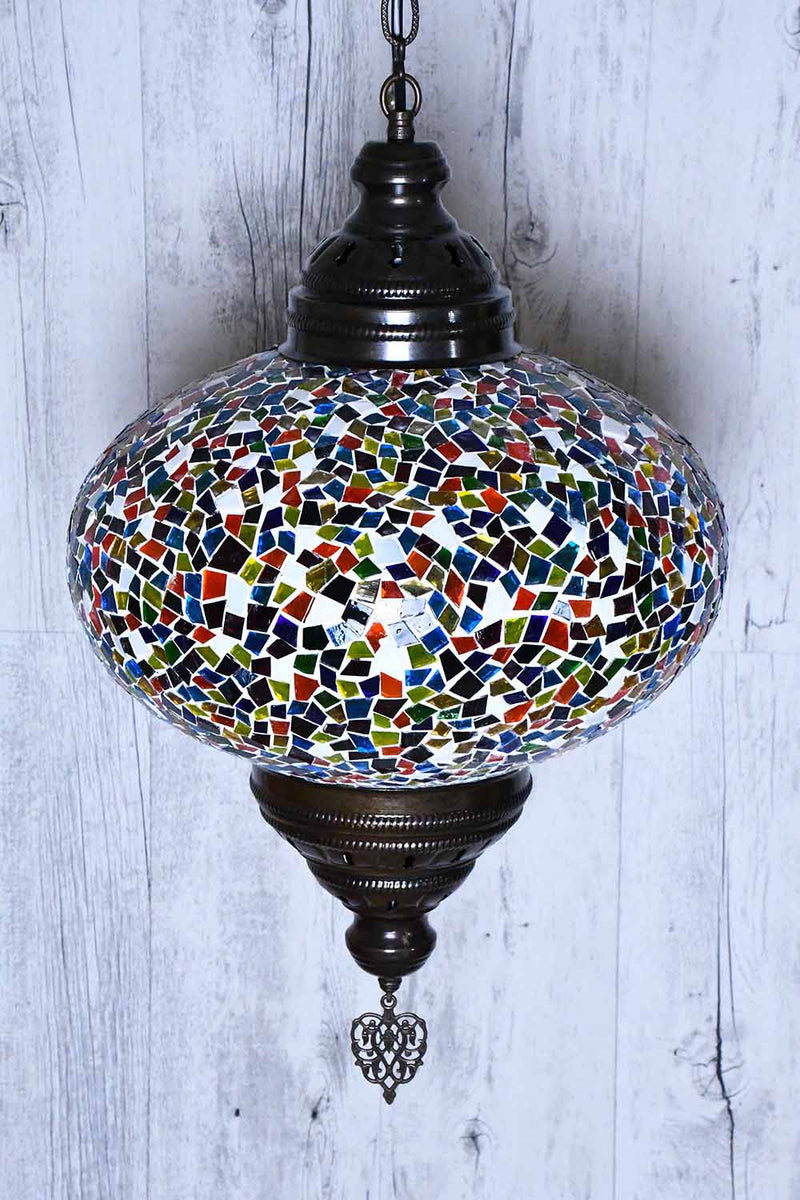 Turkish Pendant Light Multicoloured Mosaic Glass B5 Lighting Sydney Grand Bazaar 