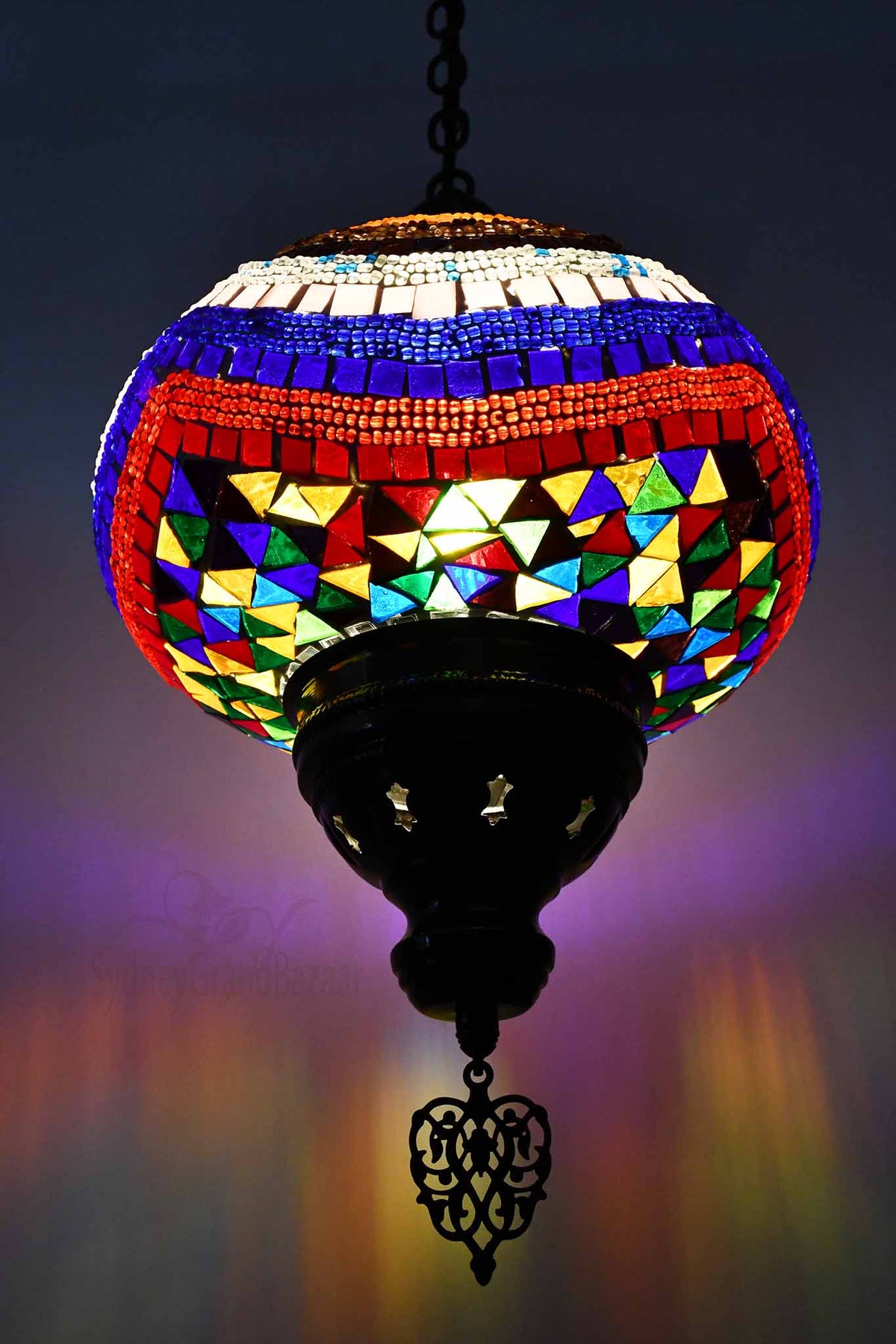 Turkish Pendant Light Multicoloured SGB Signature Design B4 Lighting Sydney Grand Bazaar 