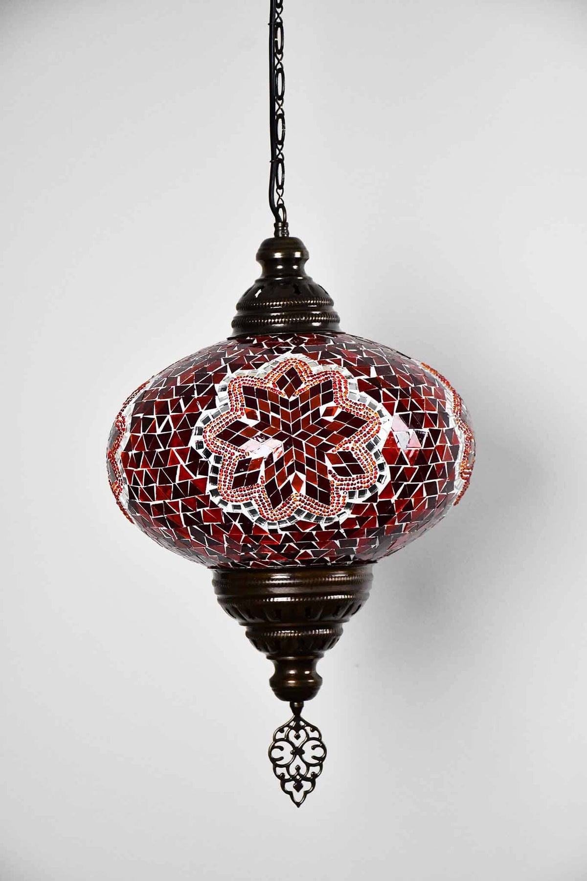 Turkish Pendant Light Orange Mosaic Star B5 Lighting Sydney Grand Bazaar 