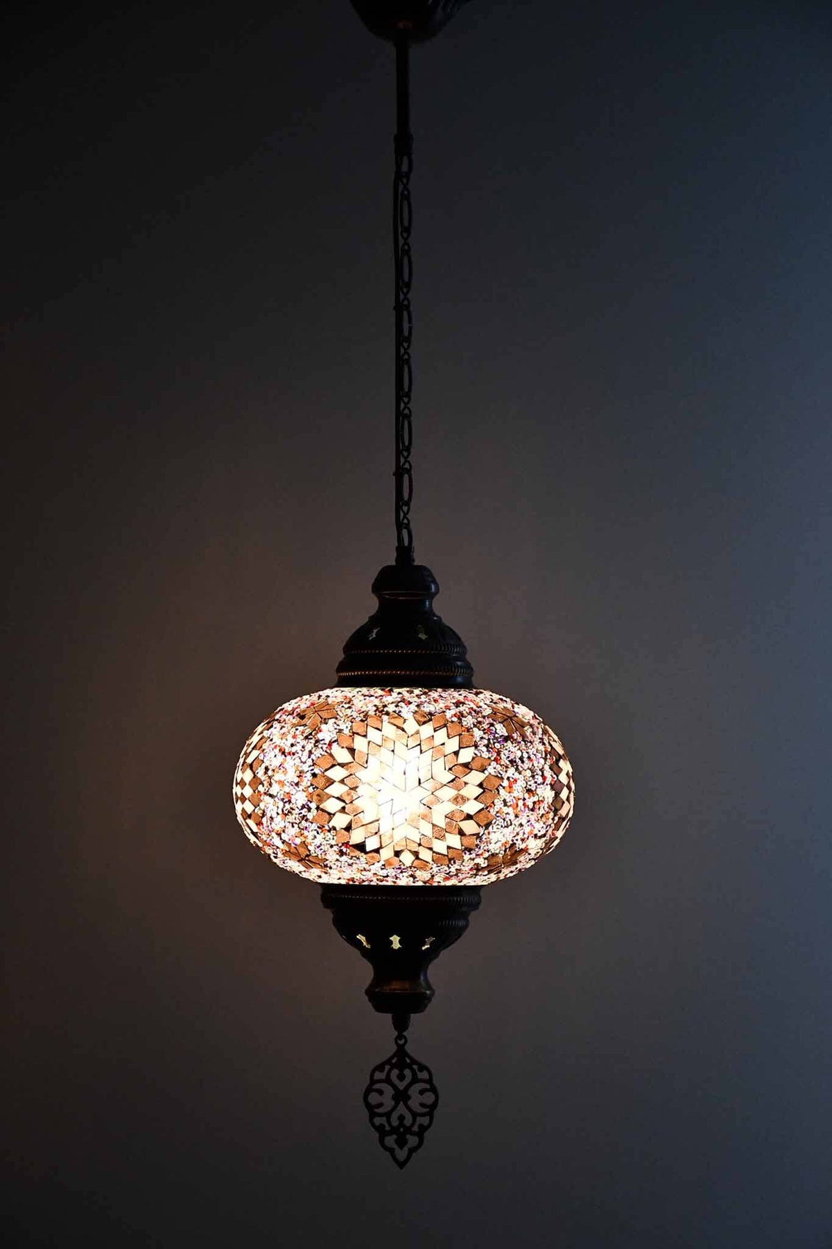 Turkish Pendant Light Purple Maroon Star Bead B4 Lighting Sydney Grand Bazaar 