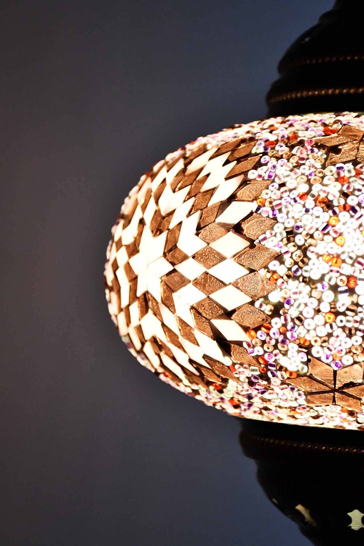Turkish Pendant Light Purple Maroon Star Bead B4 Lighting Sydney Grand Bazaar 