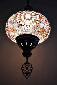 Turkish Pendant Light Purple Maroon Star Bead B4 Lighting Sydney Grand Bazaar 