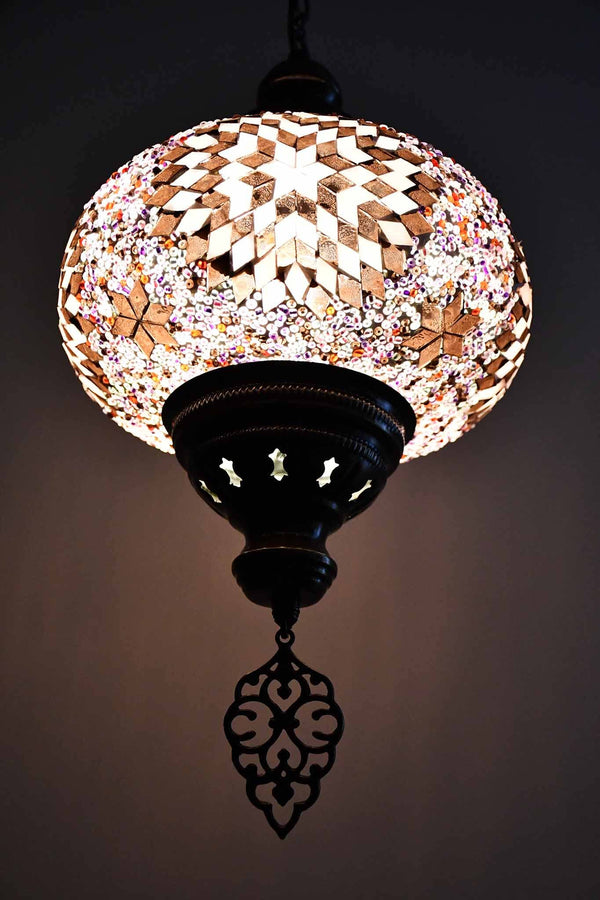 Turkish Pendant Light Purple Maroon Star Bead B4 Lighting Sydney Grand Bazaar 