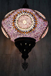 Turkish Pendant Light Purple Pink Circle B5 Lighting Sydney Grand Bazaar 